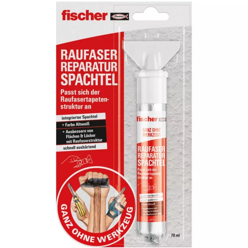 Remontšpakteles FISCHER GOW 70 ml – kompounda plaisu, caurumu un virsmu atjaunošanai
