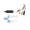 LogiLink USB 2.0 A/V grabber, USB A/M uz 3x RCA + MiniDIN5/F, melns