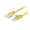 Tīkla vads LANBERG PCU6-20CC-0100-Y UTP Cat.6 1 m, CCA, 250 MHz, dzeltens