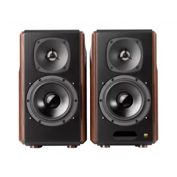 Skaļruņu sistēma Edifier S2000MKIII 2.0, 130 W RMS, vadu un bezvadu, melna/koka