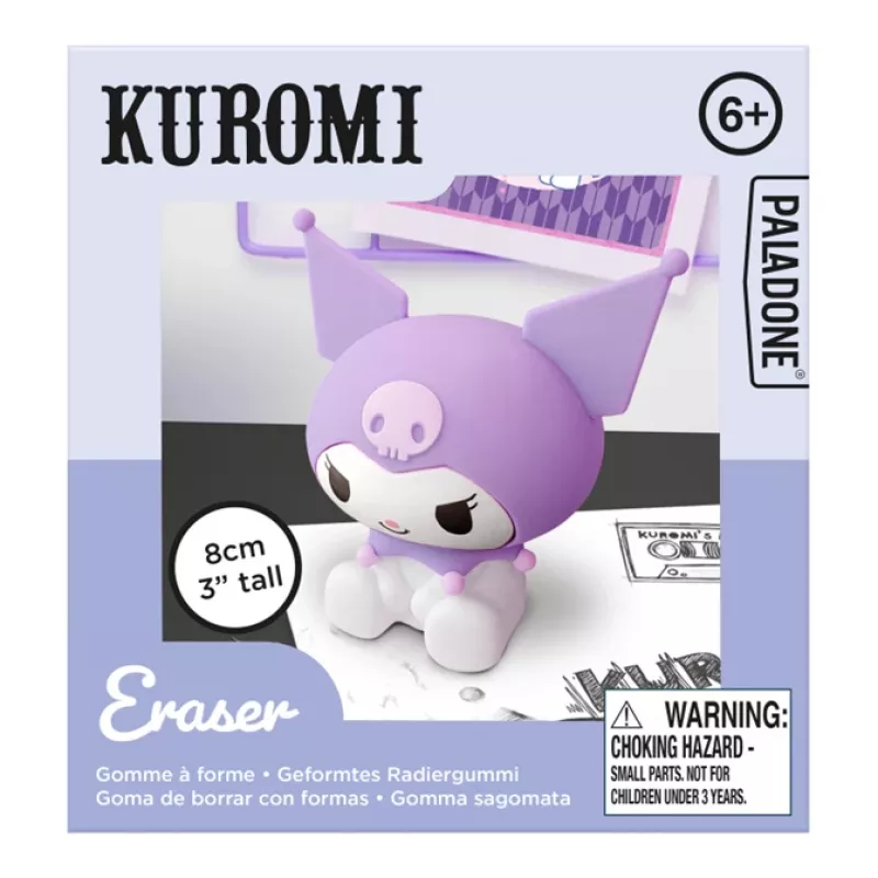 Dzēšgumija Paladone Kuromi chunky novelty eraser PP14533KUR, figūras formas gumija, kolekcionējams izmērs