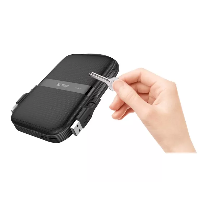 Ārējais cietais disks Silicon Power 2 GB USB 3.2 Armor A60 Melns