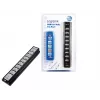 LogiLink UA0096 USB 2.0 centrmezgls 10 porti 480 Mbit/s Melns