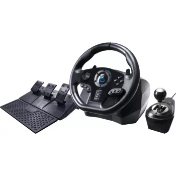 Stūre + Pedāļi Subsonic GS850-X Melns 270° pagrieziena leņķis USB