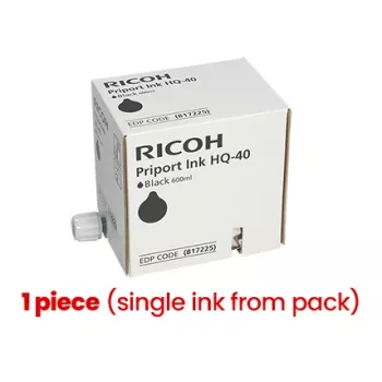 Ricoh Priport HQ-40 (817225) Tintes kasetne, Melna (1 gab.)