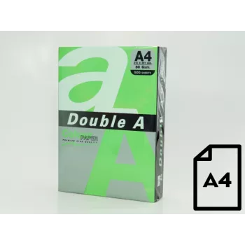 Krāsainais papīrs Double A, 80g, A4, 500 loksnes, Parrot