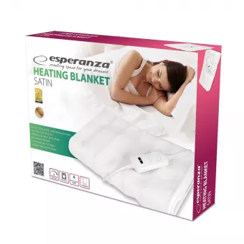 Elektriskā sega Esperanza EHB002 60 W Balta Fleece, Poliesters