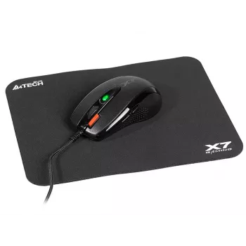 Spēļu pele A4Tech X-7120 USB Type-A ambidextrous 2000 DPI, 3 ms, vadu, melna