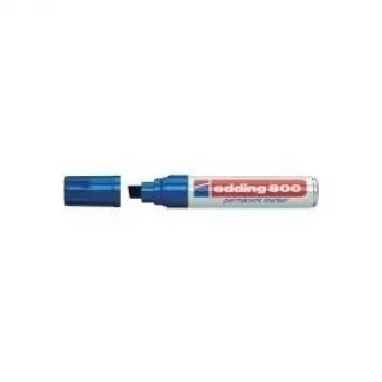 Pastāvīgais marķieris Edding 800, zils, slīpais gals 4–12 mm