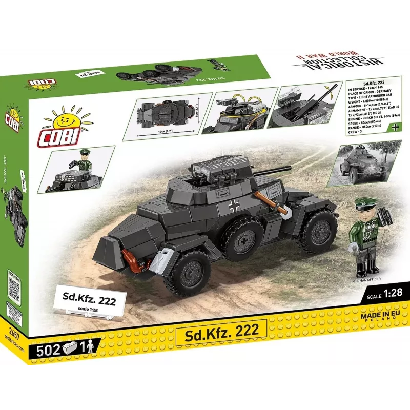 Cobi Bloķi Sd.Kfz 222 modelis COBI-2657 — 502 bloki