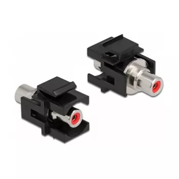 Keystone modulis DeLOCK 86741 leņķveida melns RCA