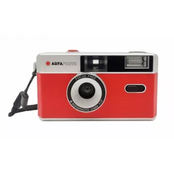AgfaPhoto 603001 Kompaktā Filmas Kamera 35 mm Sarkanā - Sudraba (603001)