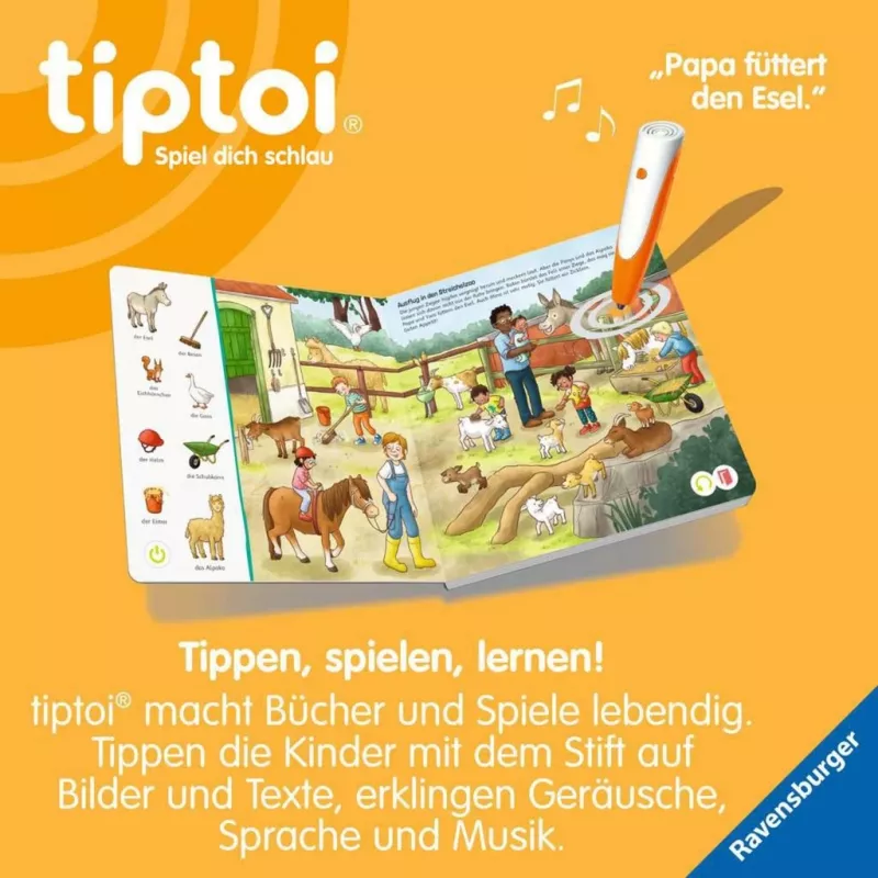 tiptoi Meklē un Atklāj: Mani Dzīvnieki, Mācību Grāmata