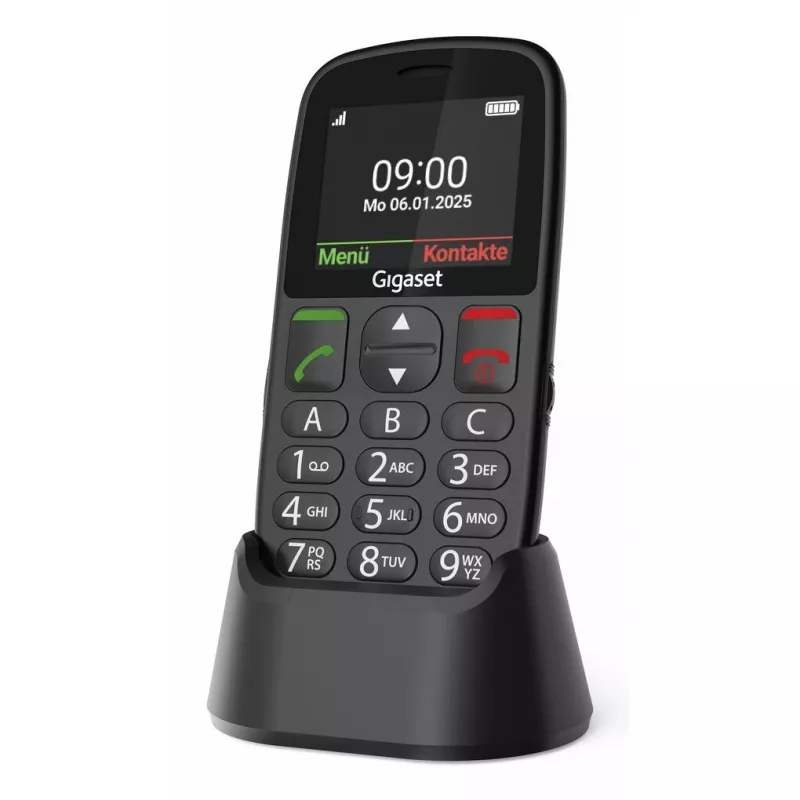 Gigaset GL395 mobilais tālrunis, melns