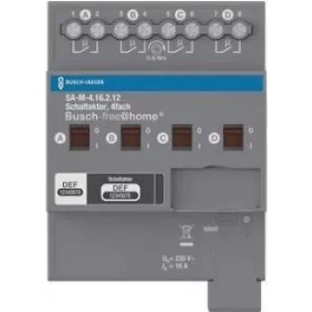 BUSCH-JAEGER SA-M-4.16.2.12 komutācijas izpildmehānisms 4-kanālu 16A REG (2CDG510025R0021)