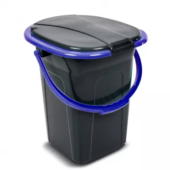 Atkritumu tvertne Greenblue GB320BB melna zila plastmasa 19L
