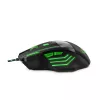 Esperanza EGM201G MX201 Wolf spēļu pele ar vadu, 7D, optiskā, 2400 DPI, USB, zaļa