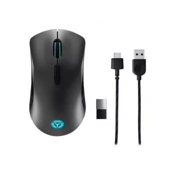 Lenovo Legion M600 Bezvadu spēļu pele Ambidextrous RF Bezvadu + Bluetooth + USB Type-A Optiskā 16000 DPI