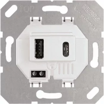 Jung USB lādētājs USB15CAWW (USB15CAWW)