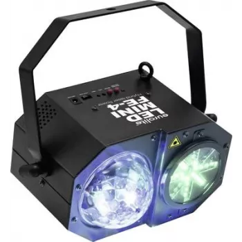 Apgaismes ķermeņu komplekts EUROLITE FE-4 Hybrid ar lāzera un LED efektu gaismu, hibrīds lāzers + LED