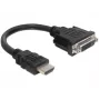 HDMI-DVI kabelis M/F DeLOCK 0.2m