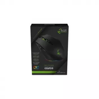 MediaRange MRGS203 spēļu pele, labā roka, USB Type-A, optiska, 5000 DPI