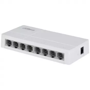 Tīkla slēdzis DAHUA SG1008L-EUR L2 8 porti, 8x RJ45 Ethernet porti, Layer 2 pārvaldāms