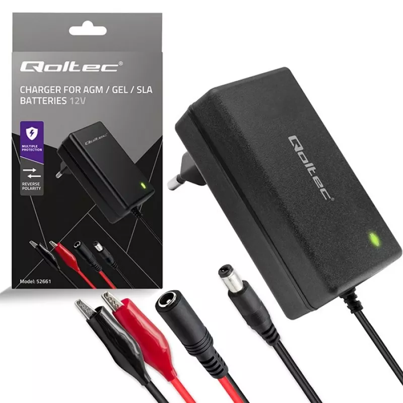 QOLTEC akumulatoru lādētājs 24V 19.2W, modelis 52662