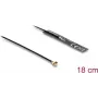 Antena DELOCK 2.4 GHz omnidirekcionāla 3.4 dBi I-PEX MHF® I spraudnis ar 18 cm FPC kabeli iekšējai līmējamai montāžai