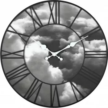 NeXtime klok 3037 Clouds, Ø39 cm, sienas, melna