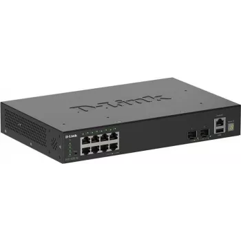D-Link 10-Portu Gigabitu Stekējams Viedais Slēdzis ar 2 x 10G SFP+ Portiem