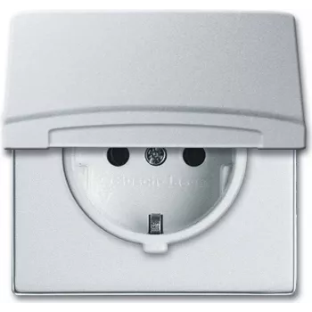 BUSCH-JAEGER SCHUKO kontaktligzda IP44 20EUGK-33-101 AW44 Vāks 20EUGK-33-101