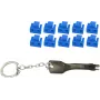 RJ45 portu bloķētājs ShiverPeaks BS08-01034 — 1 atslēga, 10 zili slēdzeņu