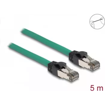 DeLOCK RJ45 kabelis PROFINET SF/UTP 5 m Cat5e Zaļš