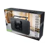 Pārnēsājamais radio Muse M-091 R — FM/AM, LCD ekrāns, AC vai AA/D baterijas, rotējošs skaļums, 1.1 kg, melns