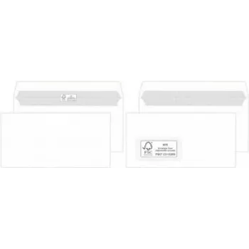 Aploksne MAILmedia 30003811 DIN gara balta pašlīmējoša 100 g/m²