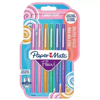 Papermate Flair Feltpildspalvu Komplekts 6 Krāsas