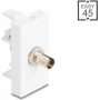 Šķiedru optikas adapteris DELOCK 90915 ST Simplex BU uz ST Simplex Balts