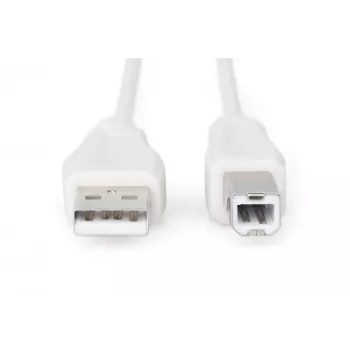 Assmann USB savienojuma kabelis, tips A - B M/M, 1.8m, USB 2.0, UL (AK-300102-018-E)