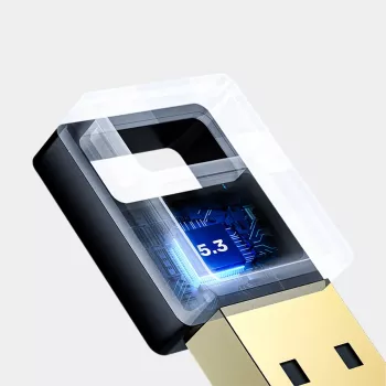 Unitek B105B USB Bluetooth Adapter — USB 2.0 Type-A, BLE v5.3, 3 Mbit/s, Melns, Plug-and-Play