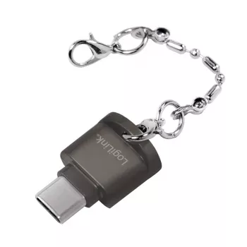 USB-C uz microSD karšu lasītājs atslēgu piekariņš