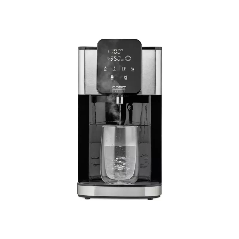 Elektriskā tējkanna Caso Turbo Hot Water Dispenser HW 1660 — 4 L, 2600 W, melns/nerūsējošs tērauds