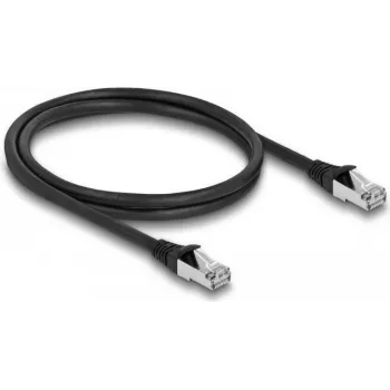 DeLOCK RJ45 Cat.6A tīkla kabelis 1m Melns