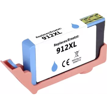 Renkforce kasetne HP 912 XL (3YL81AE) saderīga Ciāna RF-I-HP912XLC RF-5718846 (RF-5718846)