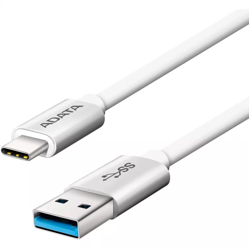 ADATA USB-C - USB 3.0, 1m USB kabelis USB 3.2 Gen 1 (3.1 Gen 1) USB C USB A Balts
