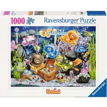 Puzle Ravensburger 12001427 — 1000 gabali, Karikatūras, ieteicamais vecums 14+