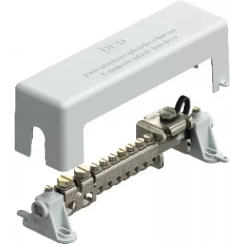 OBO BETTERMANN izlīdzināšanas potenciālu kopne 1801VDE gaiši pelēka ar 7 spailēm līdz 25 mm² 1801VDE (5015650)
