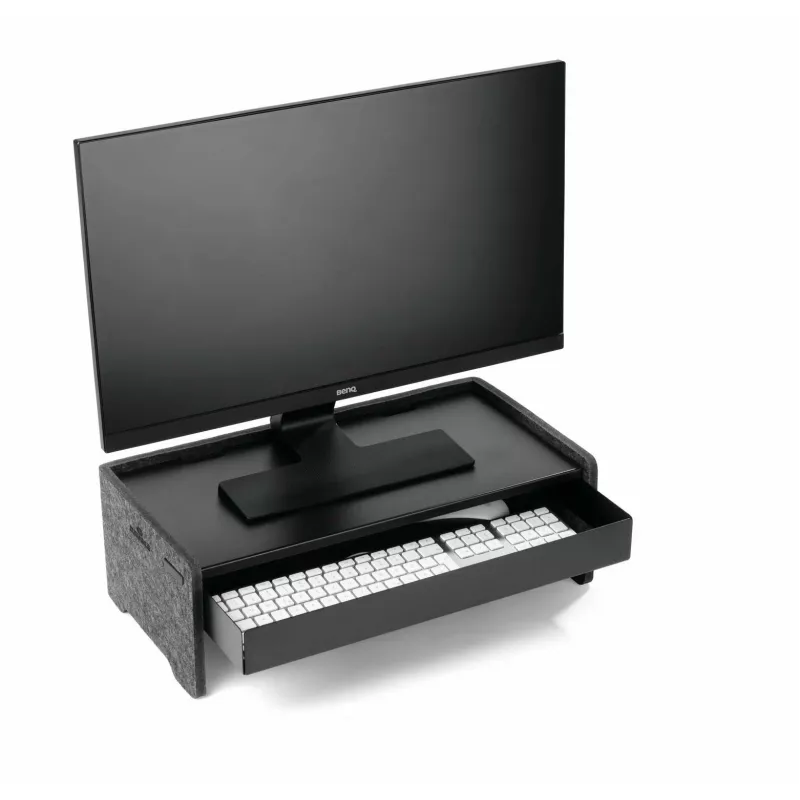 Piestiprināms monitors statīva atvilktne Durable 508201 melna metāla 468×221×53 mm