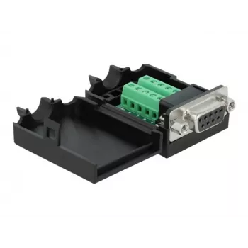 Vadu savienotājs DeLOCK 66265 Sub-D 9/10 spaiļu bloks Melns