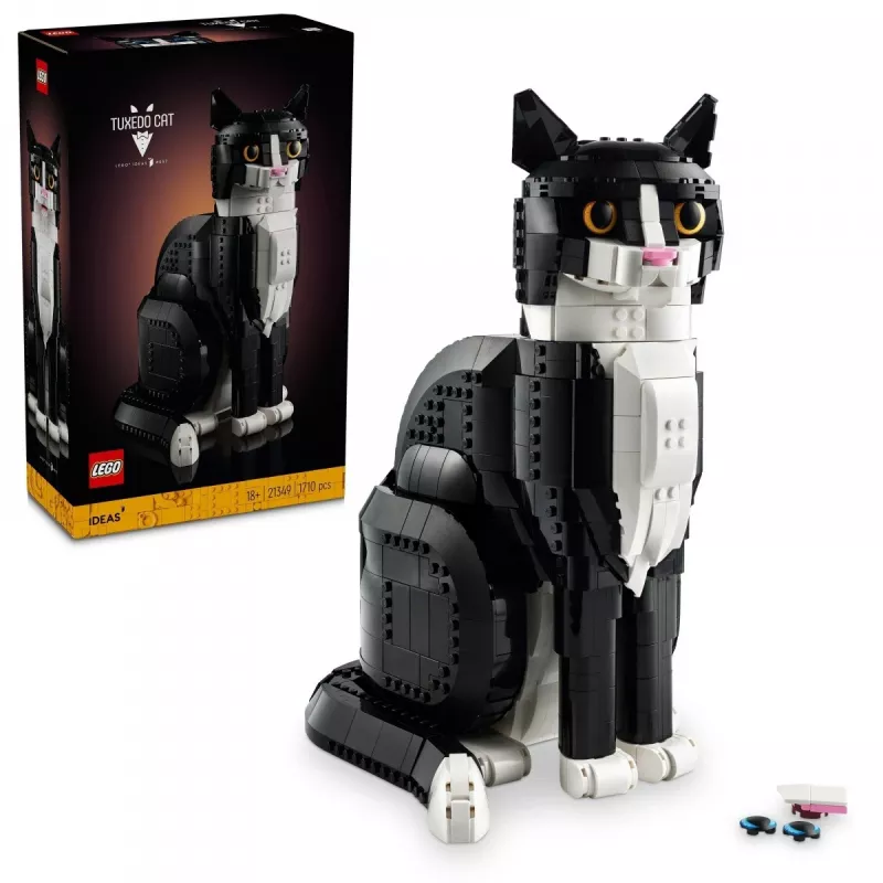 LEGO komplekts Ideas 21349 Smokinga kaķis — kolekcionējams ķieģeļu modelis, eksponāts